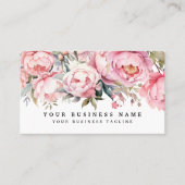 Peonies Peony Blume Business Cards Visitenkarte (Vorderseite)