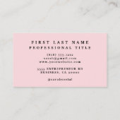 Peonies Peony Blume Business Cards Visitenkarte (Rückseite)