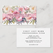 Peonies Peony Blume Business Cards Visitenkarte (Vorne/Hinten)