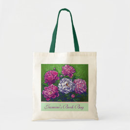 Peonies Personal Book Bag Tragetasche