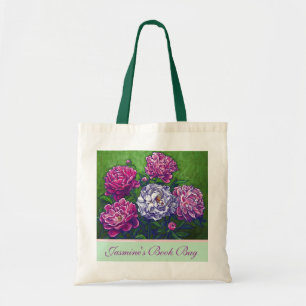 Peonies Personal Book Bag Tragetasche