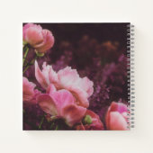 Peonies Personalisiert Scrapbook Notebook Notizblock (Rückseite)