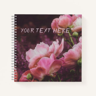 Peonies Personalisiert Scrapbook Notebook Notizblock