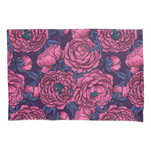 Peonies Pillow Case Kissenbezug (Vorderseite-Links)