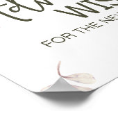 Peonies Pink Burgund Blumenkarten & Geschenke Poster (Ecke)