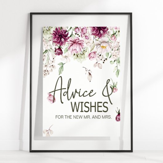 Peonies Pink Burgund Blumenkarten & Geschenke Poster