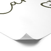 Peonies Pink Burgund Blumenkarten & Geschenke Poster (Ecke)