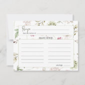 Peonies Pink Burgund Blumenzwiebelausweis Mitteilungskarte (Vorderseite)