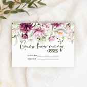 Peonies Pink Burgund wie viele Küsse Bridgame Begleitkarte