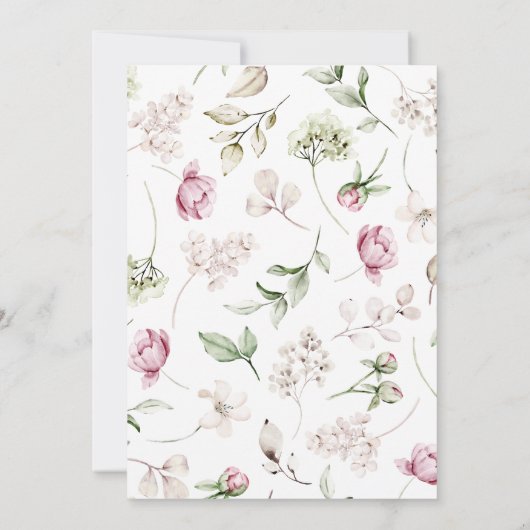 Peonies Pink Burgundy Probe Dinner (Rückseite)