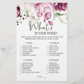 Peonies Pink Floral Game, was in Ihrer Hand Flyer (Vorne)