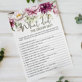 Peonies Pink Floral Game würde sagen: "Der Gräuel" Flyer