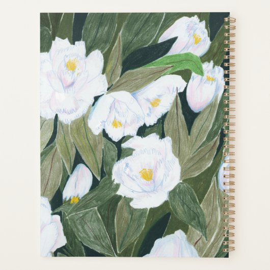 Peonies Planner Planer (Rückseite)