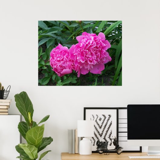 Peonies Poster (Heimbüro)