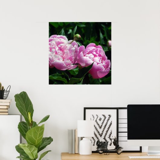 Peonies Poster (Heimbüro)