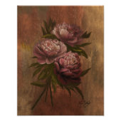 Peonies Poster 11x14 (Vorne)