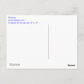 Peonies Postkarte (Rückseite)