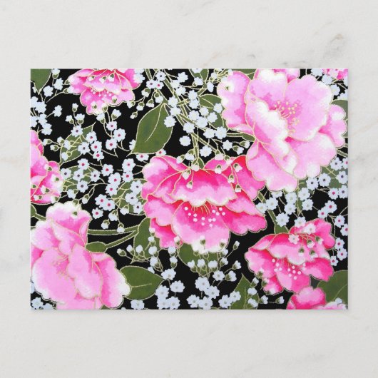 Peonies Postkarte (Vorderseite)