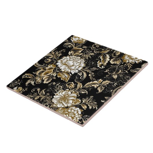Peonies Premium Luxe Tiles Fliese (Seite)