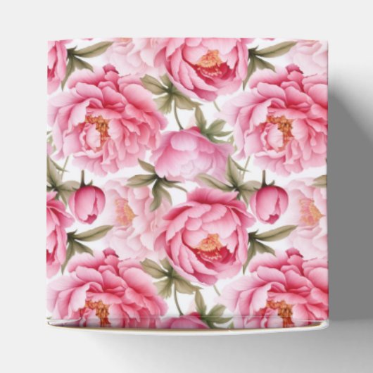 Peonies Print Party Leckerei Box Geschenkschachtel (Oben)