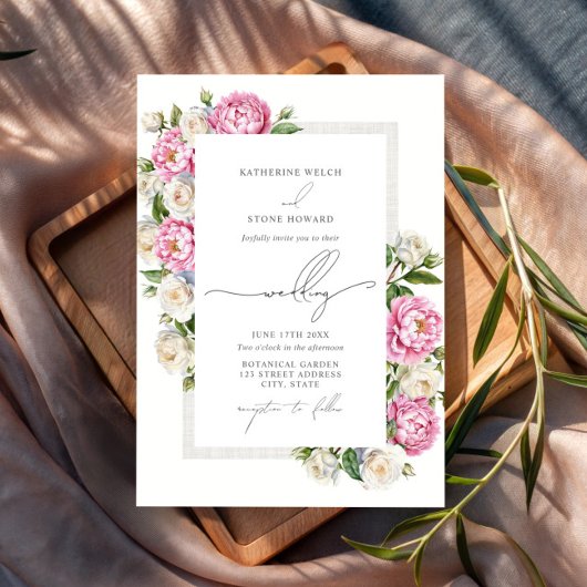 Peonies & Rose Florenz Einladung