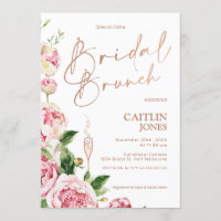 Peonies Rose Gold Bridal Brunch Brunch Dusche