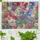 Peonies & Rose, Vintage Barockblumenmuster Geschirrtuch (Gefaltet)