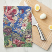 Peonies & Rose, Vintage Barockblumenmuster Geschirrtuch (Viertel Falte)