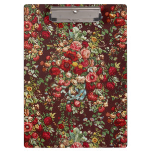 Peonies & Rose, Vintages Chintz-Blumenmuster Klemmbrett