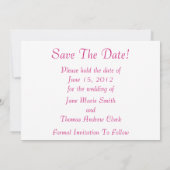 Peonies Save the Date (Rückseite)