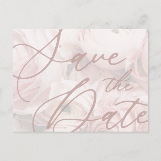 Peonies Save the Date Vorlage (Vorderseite)