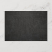 Peonies Schwarz-weiß & Gold Wedding Card Begleitkarte (Rückseite)