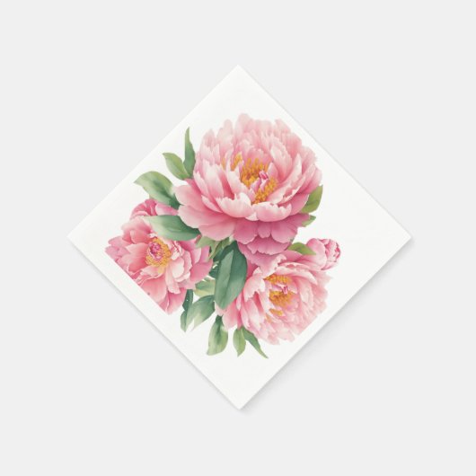 Peonies Serviette (Ecke)