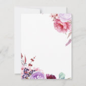 Peonies sind mein Vorschlag für ein Blumenmädchen Mitteilungskarte (Rückseite)