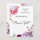 Peonies sind mein Vorschlag für ein Blumenmädchen Mitteilungskarte (Vorne/Hinten)