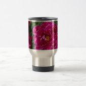Peonies Stainless Steel Travel/Pendler Tasse (Mittel)