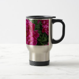 Peonies Stainless Steel Travel/Pendler Tasse