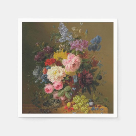 Peonies, Tulips, Rose und Ire - A. Bloemers Serviette (Vorderseite)