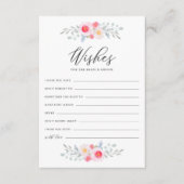 Peonies und Anemones wollen Braut und Gräuel Hinweiskarte (Vorderseite)