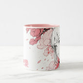 Peonies und Bamboo Elegance Tasse (Mittel)