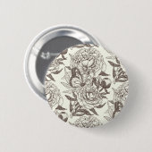 Peonies und Schmetterlinge blockieren den Druck, d Button (Vorne & Hinten)