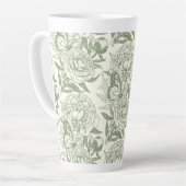 Peonies und Schmetterlinge blockieren den Druck, S Milchtasse (Linke Ecke)