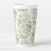 Peonies und Schmetterlinge blockieren den Druck, S Milchtasse (Vorderseite)