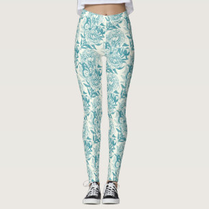 Peonies und Schmetterlinge blockieren Druck, Lagun Leggings