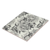 Peonies und Schmetterlinge blockieren Druck, schwa Fliese (Seite)