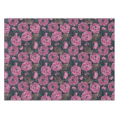 Peonies und Warnen auf dunkelgrau Tischdecke (Vorderseite (Horizontal))