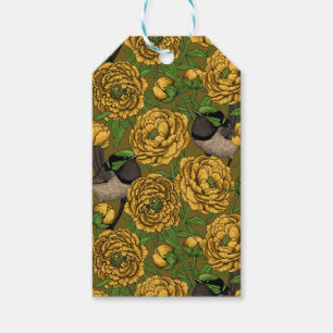 Peonies und Warnen Geschenkanhänger