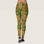 Peonies und Warnen Leggings (Rückseite)
