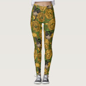 Peonies und Warnen Leggings (Vorderseite)