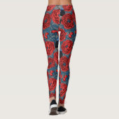 Peonies und Warnen Leggings (Rückseite)
